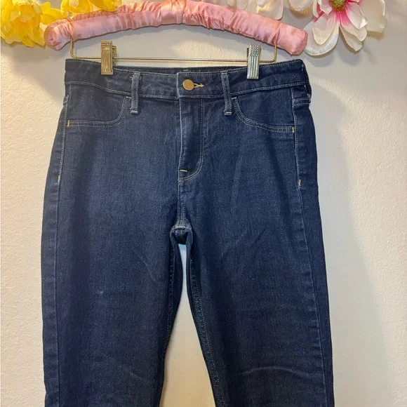 Women's Skinny Jeans in Dark Indigo Stretch Denim - Picture 2 of 12